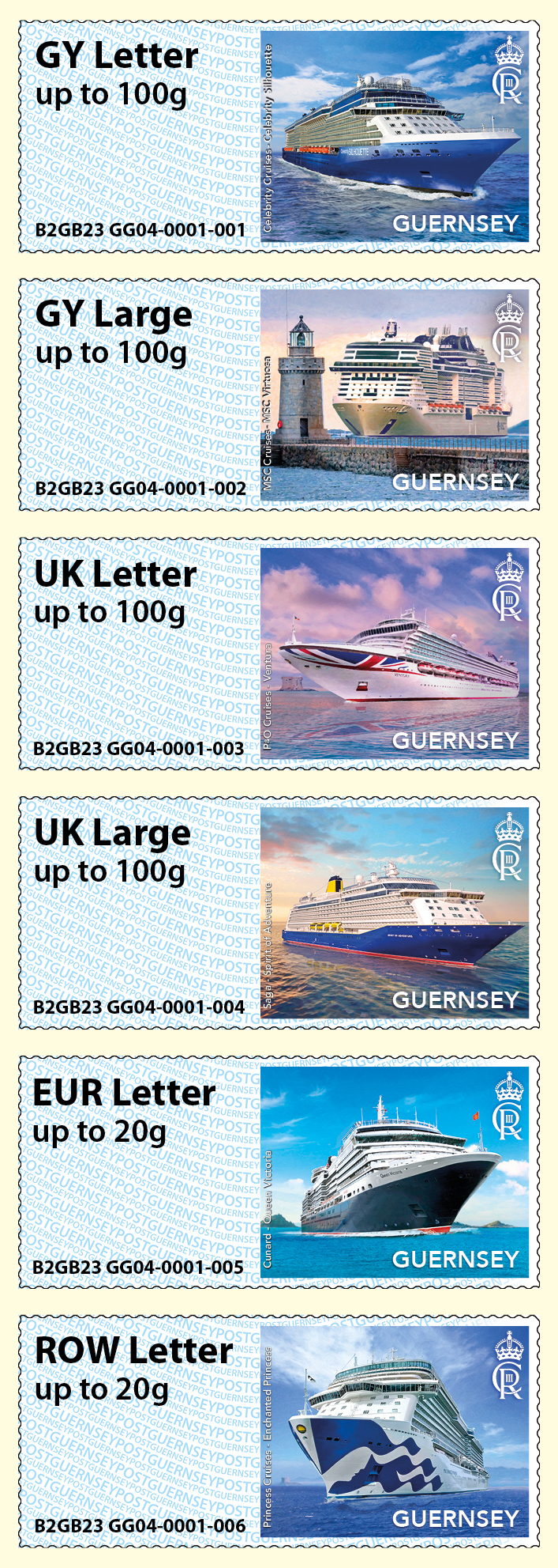 GG04 Series Visiting Cruise Ships collectors strips (Feb 23)